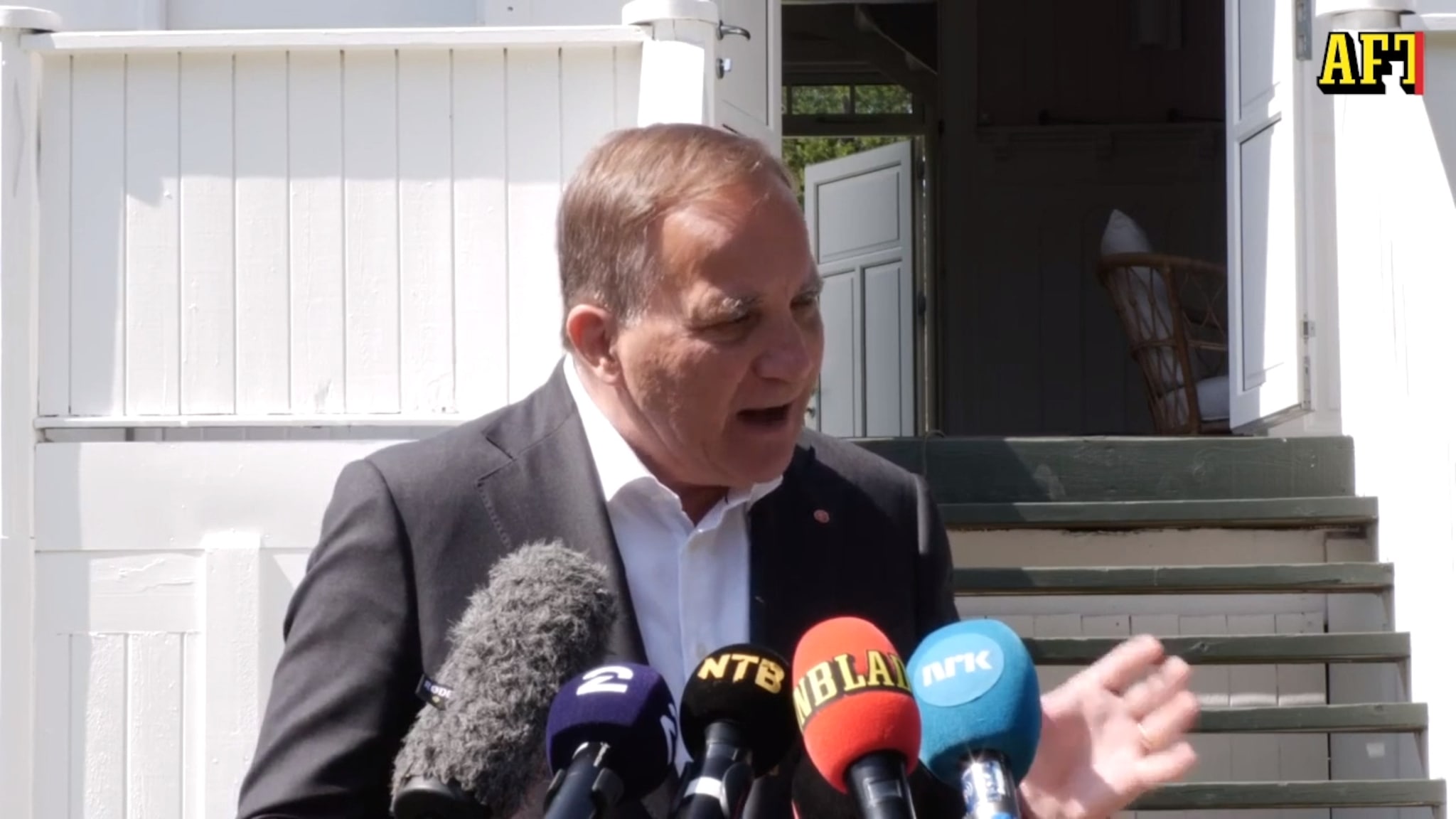 Stefan Löfven på Utøya: "Det här är ett problem för oss ...