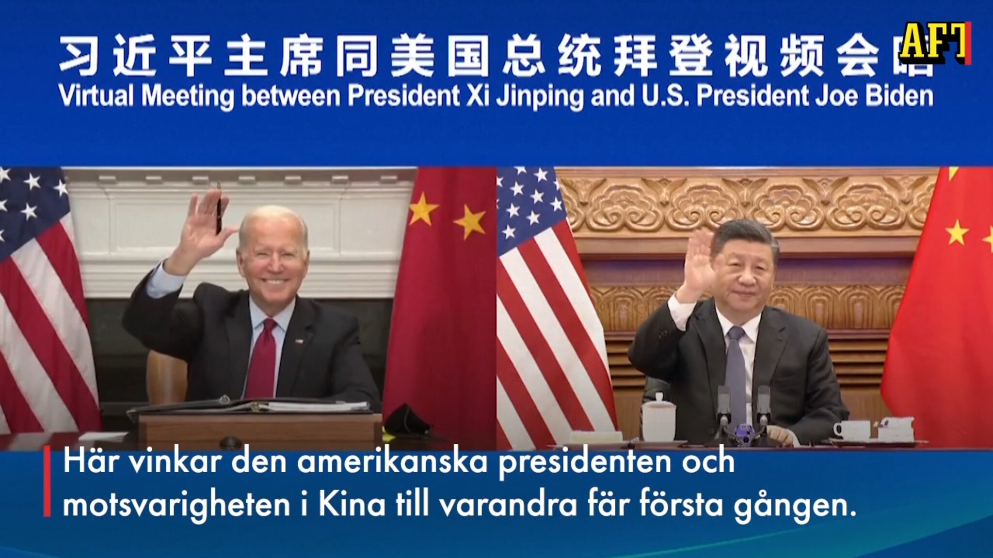 Se de glada vinkningarna – Biden och Xi Jinping träffas ...