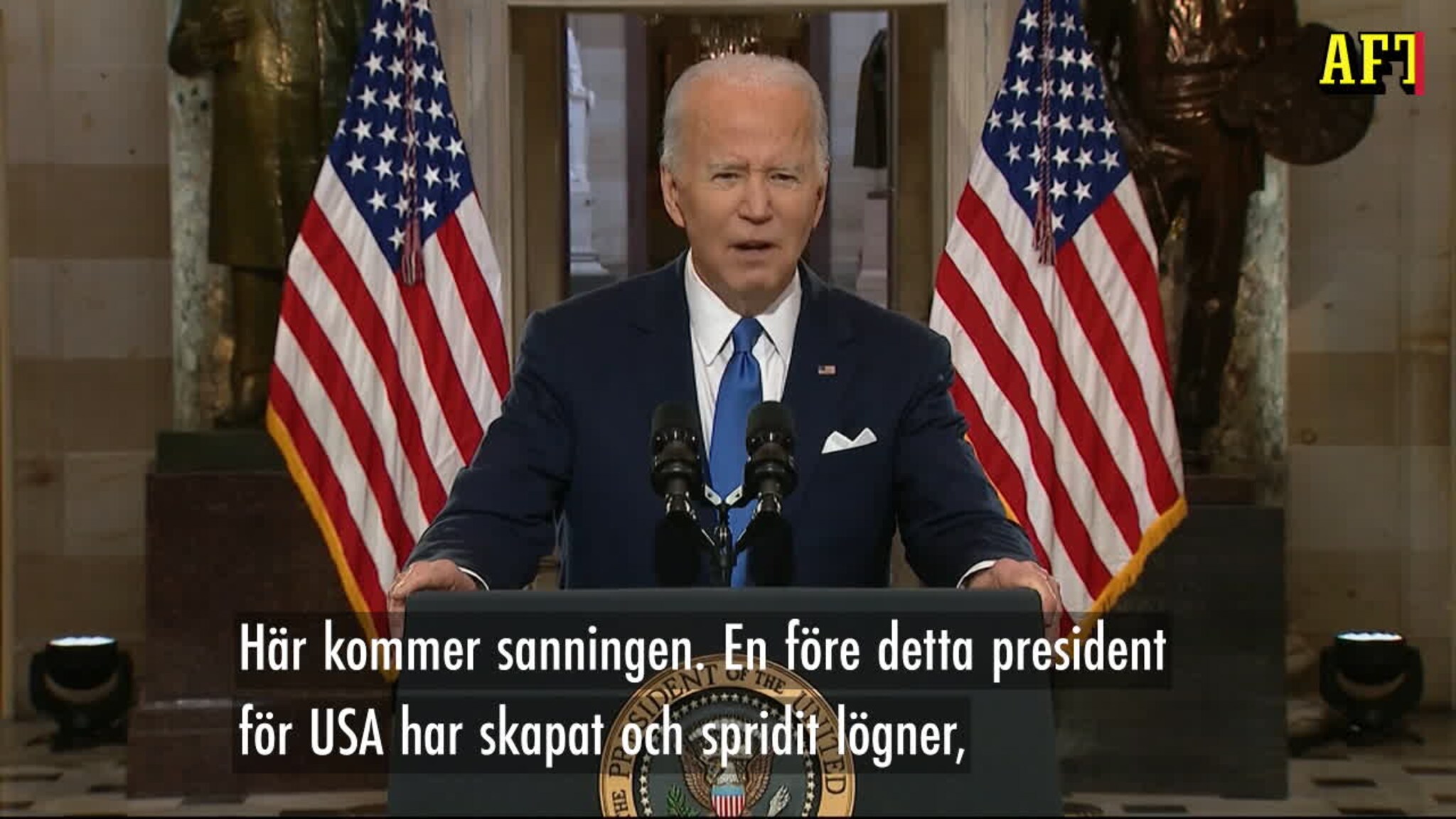 Biden om Trump: "Han värderar makt över principer"