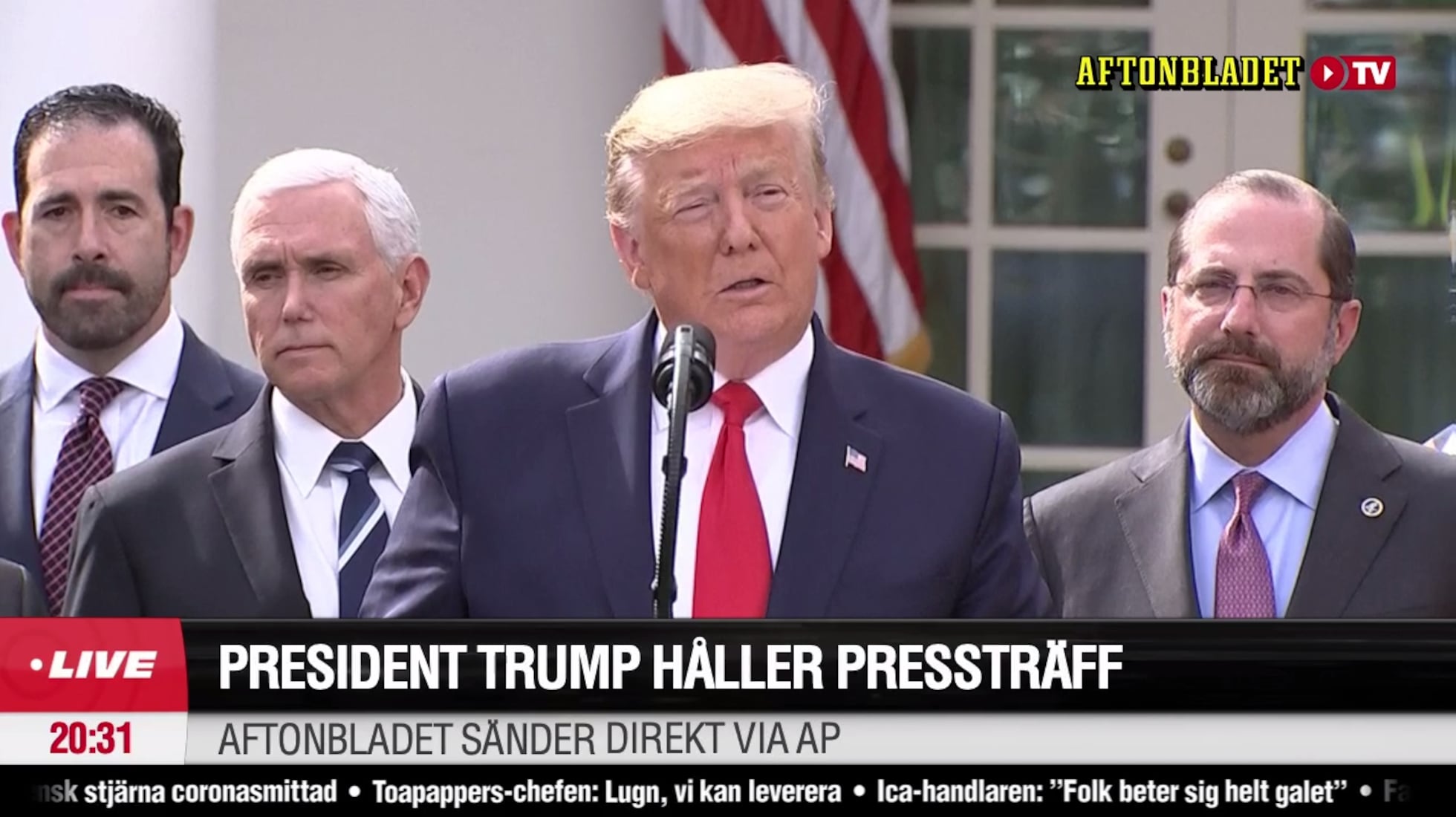 President Trump utlyser nationellt nödläge