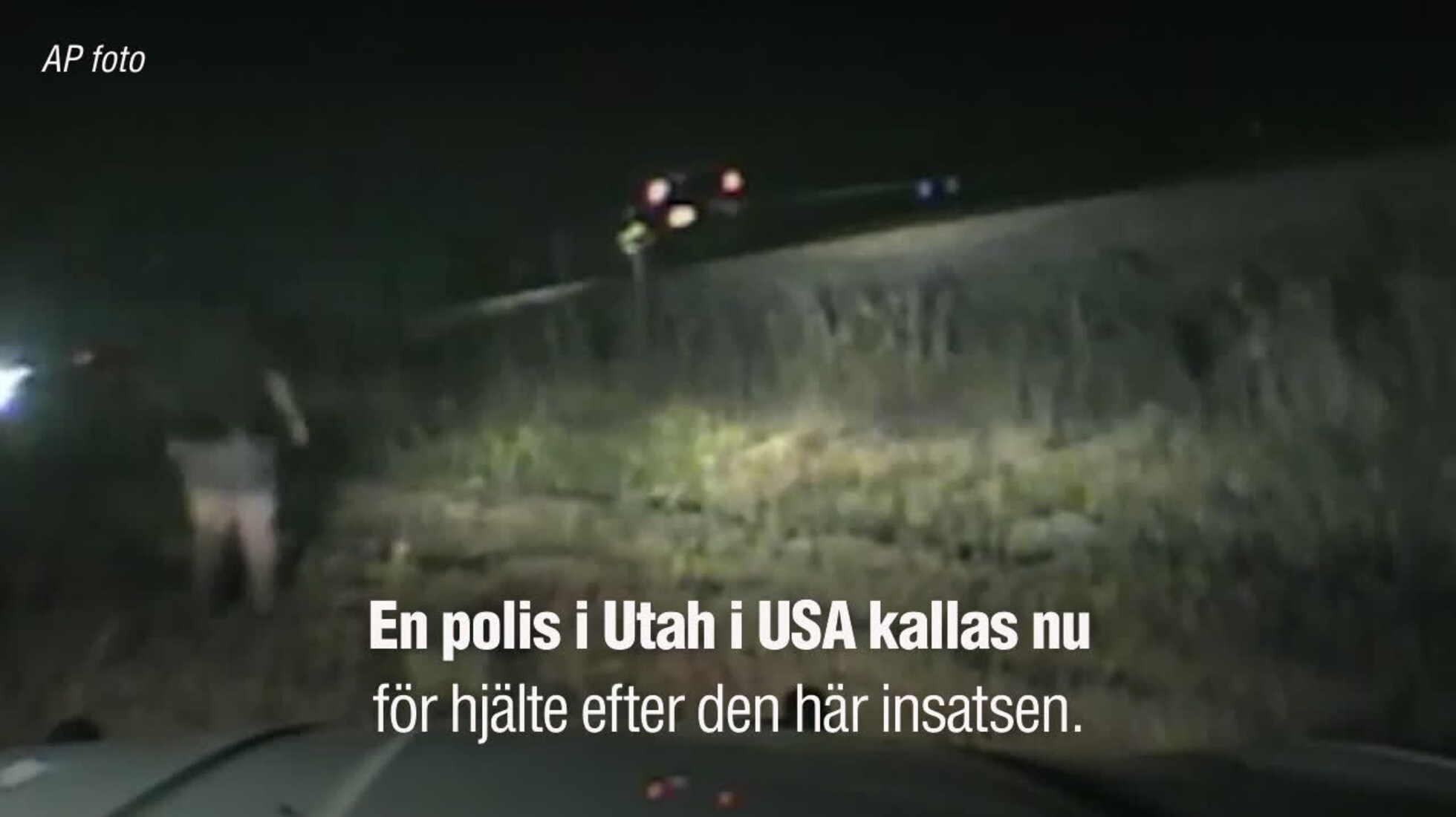 Polis i USA hyllas som hjälte efter den här insatsen