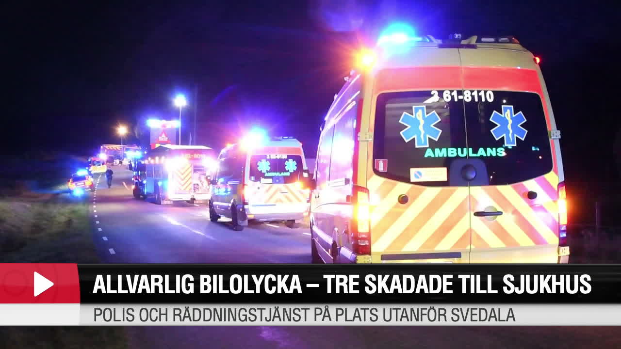 Allvarlig Bilolycka Utanför Svedala - Tre Personer Skadade | Aftonbladet