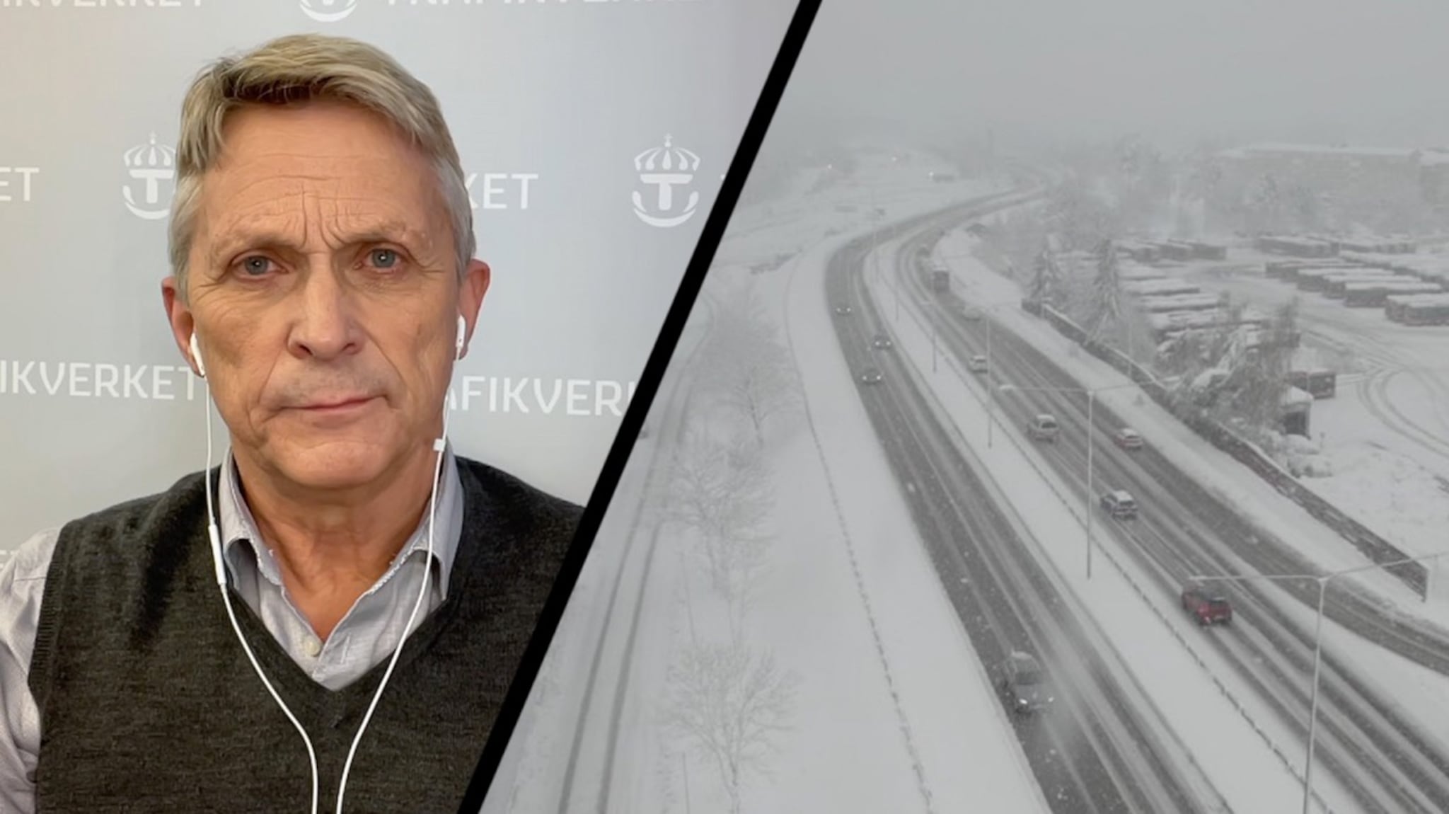 Liverapport om snösmockan