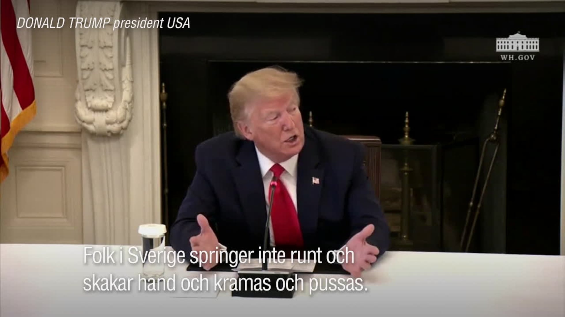 Trump: "Sverige har drabbats hårt"