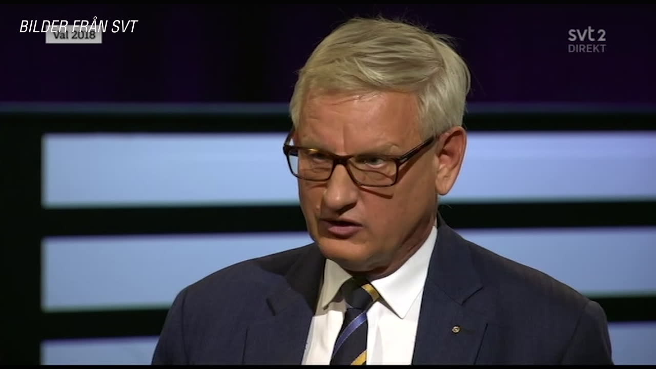 Carl Bildt (M): "Han förvägrar mig att vara svensk ...