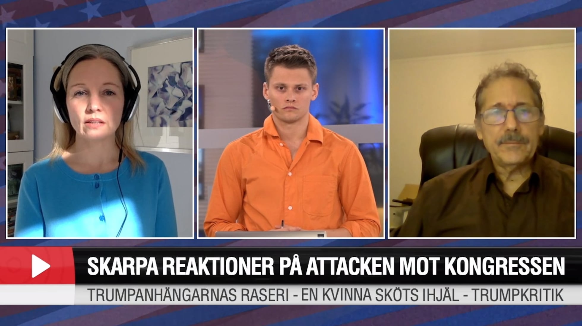 Skarpa reaktioner på attacken mot kongressen